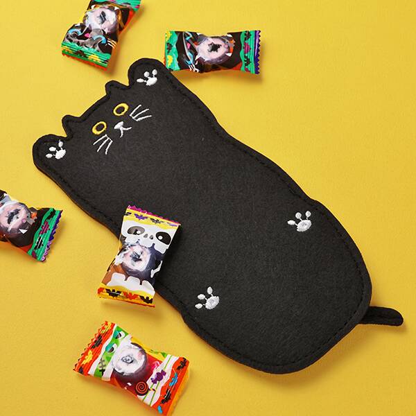 ハロウィン黒ネコペンケース　1個【ハロウィン】
