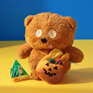 ハロウィン　もこもこティムwithパンプキンバッグ　ミニオン　1個【ハロウィン】