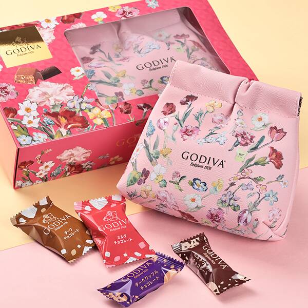 オンラインストア限定　ゴディバ　チョコレート　ギフトセット　ポーチ付き
