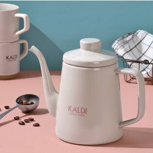 オンラインストア限定　ホーロードリップケトル 1.0リットル（グレージュ）　1p