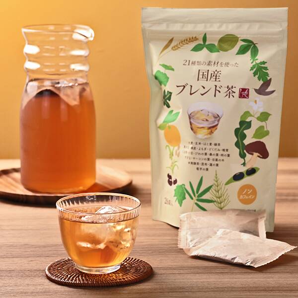 21種類の素材を使った国産ブレンド茶　26p