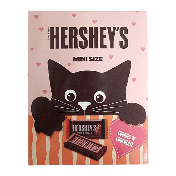 オンラインストア限定　ハーシー　ハングリーキャットボックス　クッキー＆チョコレート　ミニズ　12p