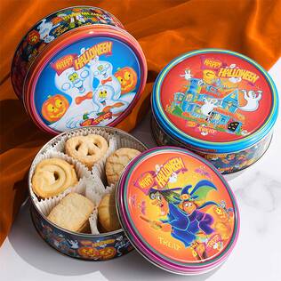 ヤコブセン　ハロウィンバタークッキーティン　150g【ハロウィン】