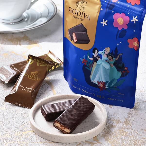 ダークチョコレート　ウエハース（ディズニープリンセス）　4p