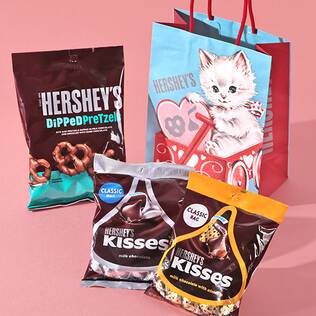 オンラインストア限定　キャットバッグ　キスチョコ2種　ディップドプレッツェル入り　420g