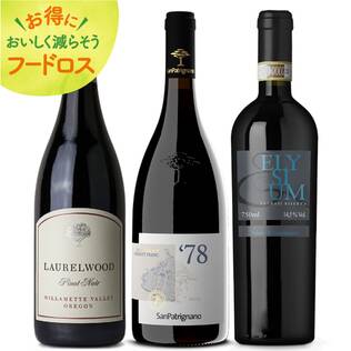 ＜訳あり品＞【お酒】イタリア＆アメリカ　贅沢赤ワイン3本セット【オンラインストア限定】