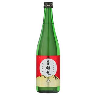 【お酒】越後鶴亀　しぼりたて純米吟醸　720ml