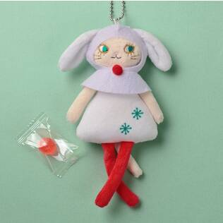 クリスマス　くたくたアイボリーネコちゃん　1個【クリスマス】