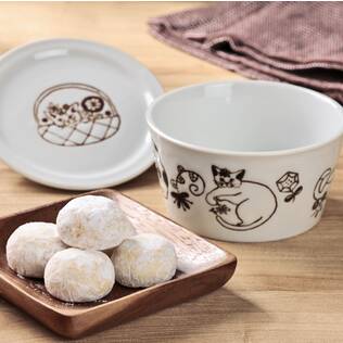 ネコちゃん柄陶器キャニスター　1個