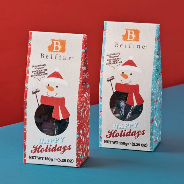 ベルフィン　ミニクリスマスレリーフバッグ（サンタ＆スノーマン）　150g【クリスマス】