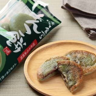 焼いて食べるあんこ餅　よもぎ　4枚　【賞味期限：2024/3/8】
