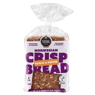 シグダル　クリスプブレッド　ガーリック＆ペッパー　190g