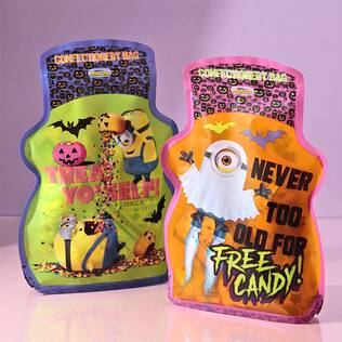 ハロウィン　コンフェクショナリージッパーバッグ　ミニオン　81g【ハロウィン】