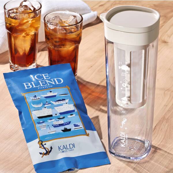 オンラインストア限定　水出しドリンクボトル（ミルキーホワイト）＆アイスブレンドセット