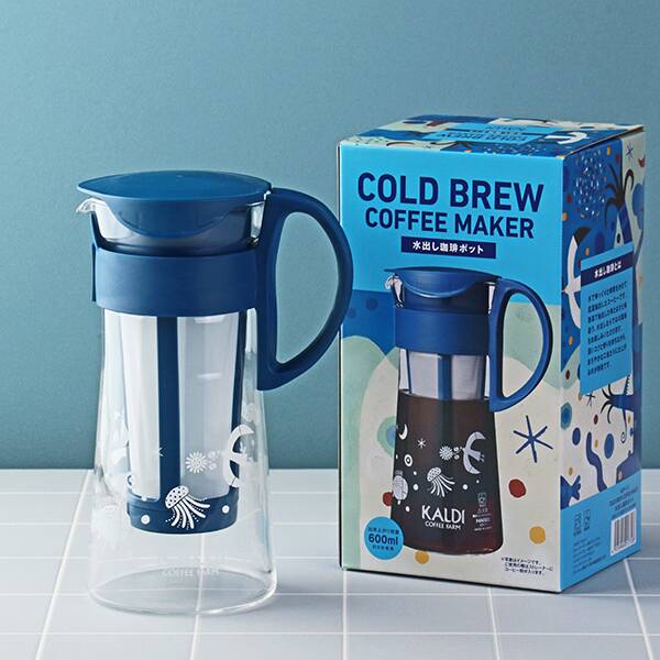 水出し珈琲ポット5杯用 600ml ネイビー カルディコーヒーファーム オンラインストア