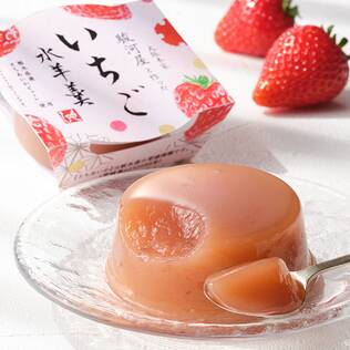 大阪本家駿河屋と作った　いちご水羊羹（栃木県産とちあいかピューレ使用）　85g