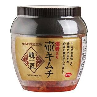 【冷蔵】三輝　海老入り壺キムチ　350g【賞味期限：2025/5/28】