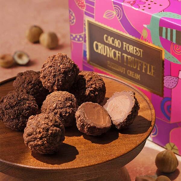 カカオの森　クランチトリュフ　ヘーゼルナッツクリーム　70g