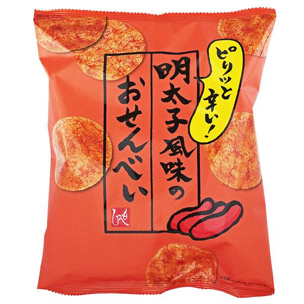 明太子風味のおせんべい　64g