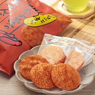 明太子風味のおせんべい　64g