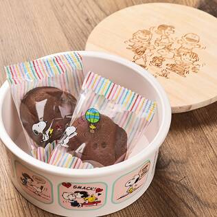 スヌーピー　エコマテリアルラウンドコンテナ　1個