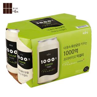 【お酒】麹醇堂1000億プリバイオマッコリ　350ml×6本