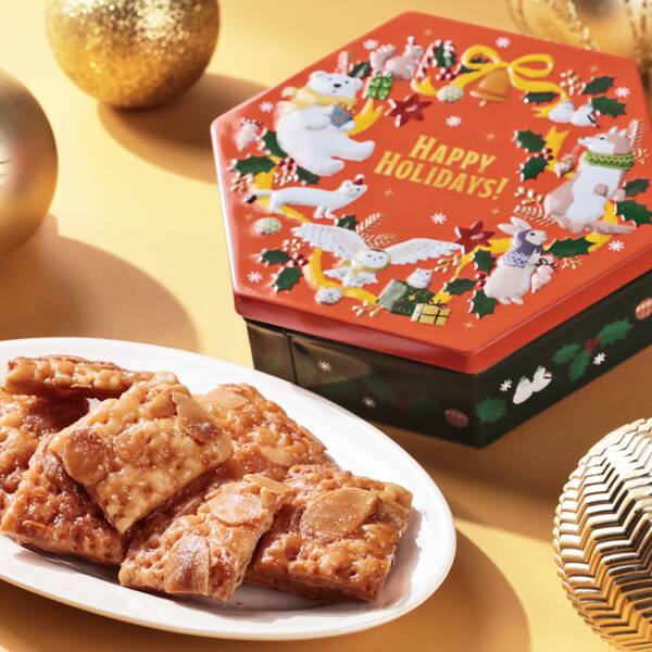 クリスマスアニマルリースティン　40g【クリスマス】