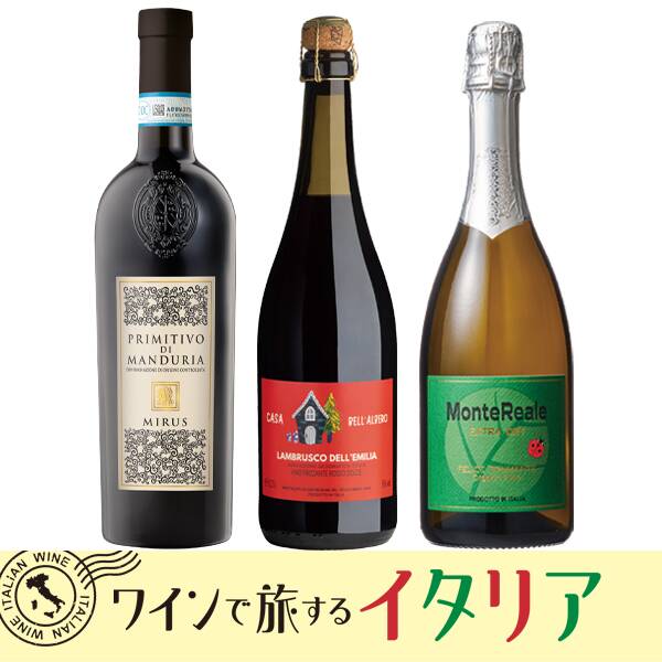 【お酒】果実味を楽しむ　イタリアワイン　厳選3本セット
