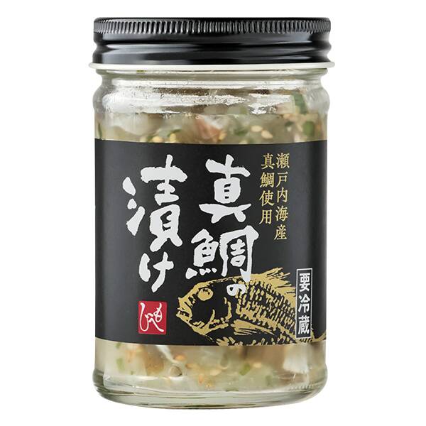 【冷蔵】真鯛の漬け（瀬戸内海産真鯛使用）　160g【賞味期限：2025/9/27】