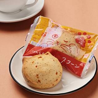 オンラインストア限定　にゃんともおいしいスコーン（オレンジと紅茶）　1p【賞味期限：2025/8/18】