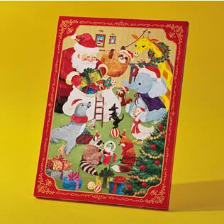 チョコカレンダー（サンタクロースのおくりもの）　1枚【クリスマス】