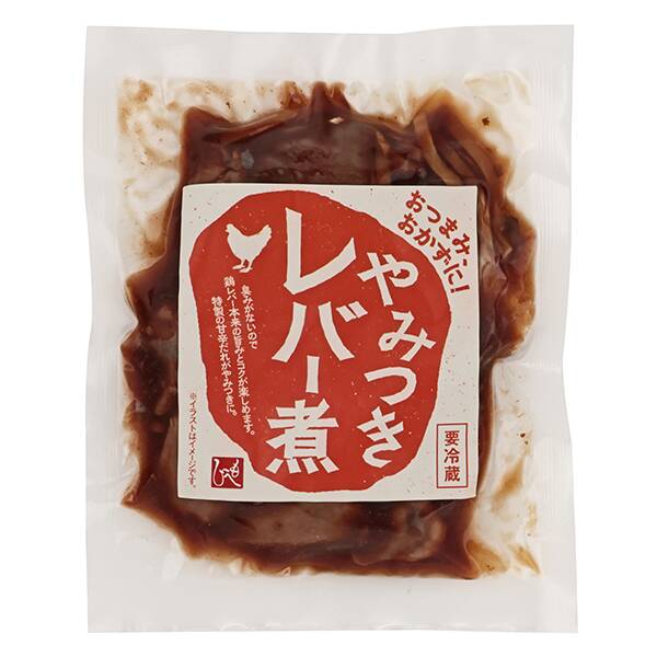 【冷蔵】やみつきレバー煮　80g【賞味期限：2025/7/8】