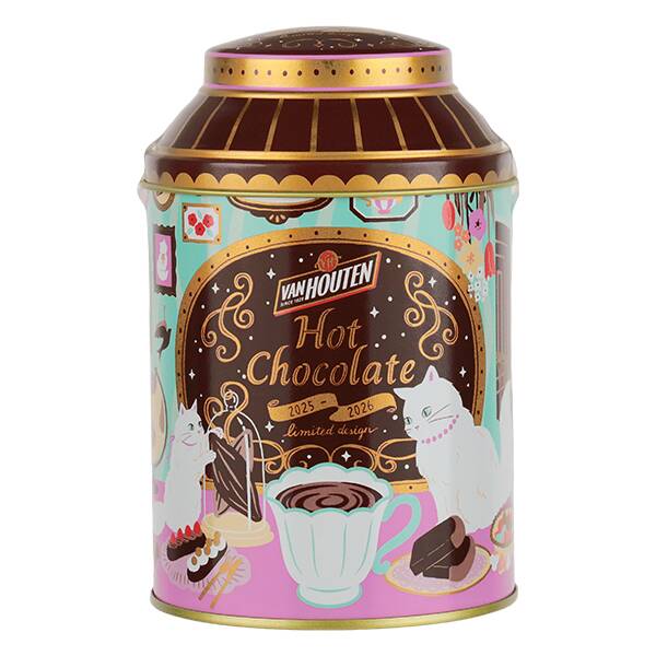 バンホーテン　ホットチョコレート 　リミテッドデザイン缶　150g