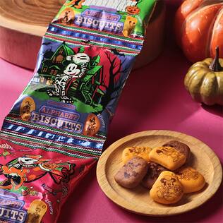 ディズニーキャラクター　ハロウィンビスケット　プレーン＆ココア　48g【ハロウィン】