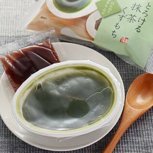 聖食品　とろける抹茶くずもち　ほんのり塩あんこのせ　95g【賞味期限：2025/8/16】