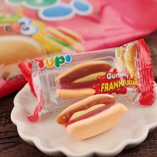ユピ　ホットドックグミ　バッグ　90g