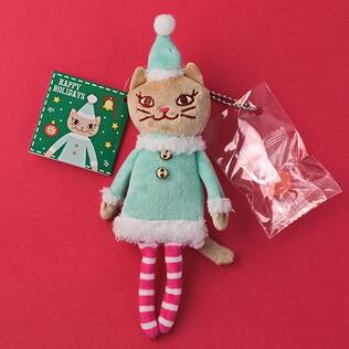 クリスマス　くたくたベージュネコちゃん　1個