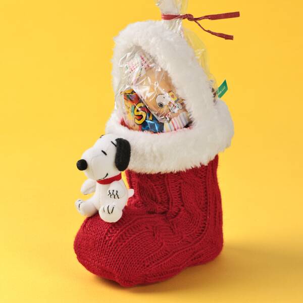 オンラインストア限定　スヌーピー　クリスマスブーツバッグ　1個【クリスマス】