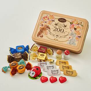 オンラインストア限定　カファレル　200周年オレンジスクエア缶　ジャンドゥーヤチョコレート　18p