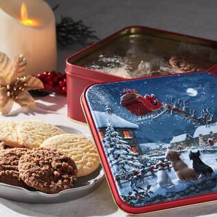 グランマワイルズ　ビスケットアソート(クリスマスナイトティン)　200g【クリスマス】