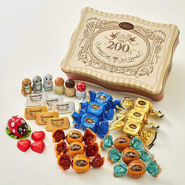 オンラインストア限定　カファレル　200周年ウェーブ缶　ジャンドゥーヤチョコレート　28p