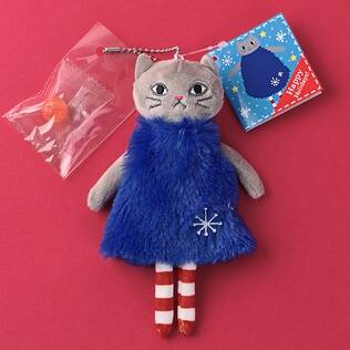 クリスマス　モコネコグレー　1個