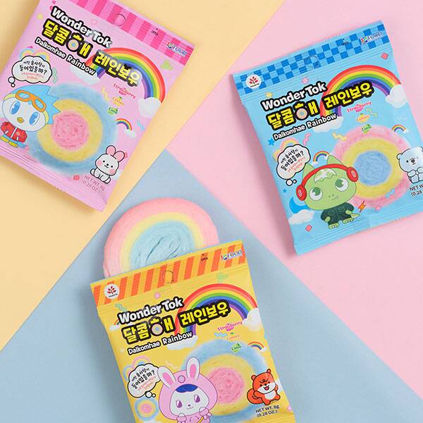 ワンダートク　レインボーコットンキャンディ　8g