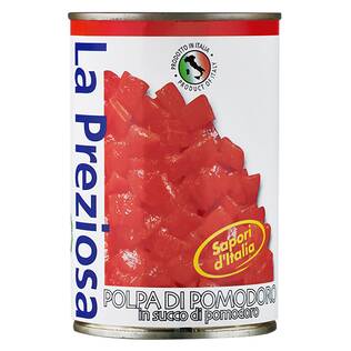 ラ・プレッツィオーザ　ダイストマト缶　400g【賞味期限：2027/9/30】