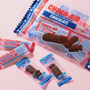 チョコエイド　バッグ（ブルー）　70g