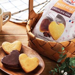 サンミッシェル　ハート型チョコレートケーキ　5p