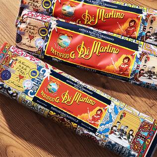 オンラインストア限定　ディ・マルティーノ　ミッドナイト缶（ロングパスタ500g×2袋）　1kg