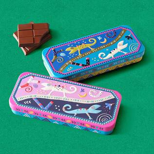 カカオの森　板チョコトカゲ缶　1個