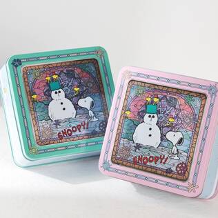 スヌーピー　ウィンターアートティン　1個【クリスマス】