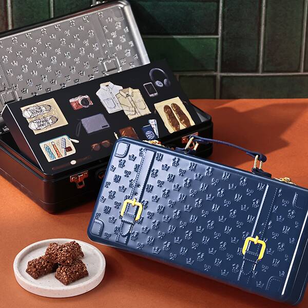 トランク缶　1個（チョコクランチ8個入り）